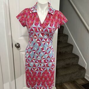 J.MC LAUGHLIN MULTICOLOR DRESS SIZE M